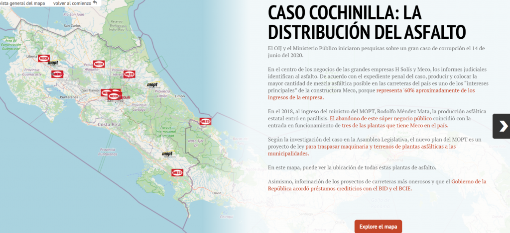 Mapa, Caso Cochinilla