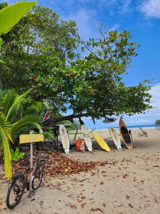 Playa Cocles es un sitio muy visitado por los turistas que desean practicar el surf. (Foto: Sebastián Sánchez Ramírez).