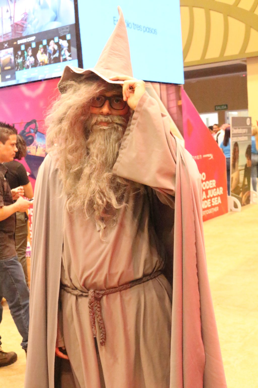 Gandalf, caracterizado por un cosplayer