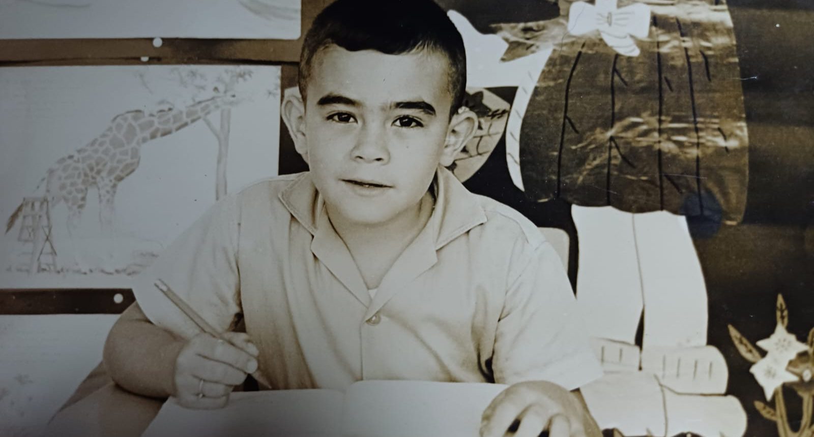 Nelson Murillo en su etapa de escuela