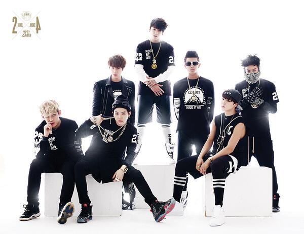 BTS en sus inicios con el estilo de hip-hop.
