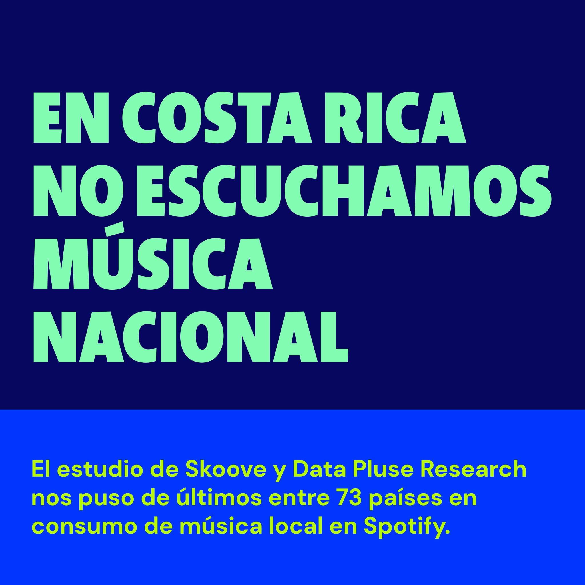 “Playlist de música nacional en Costa Rica creada para apoyar a los artistas locales.”